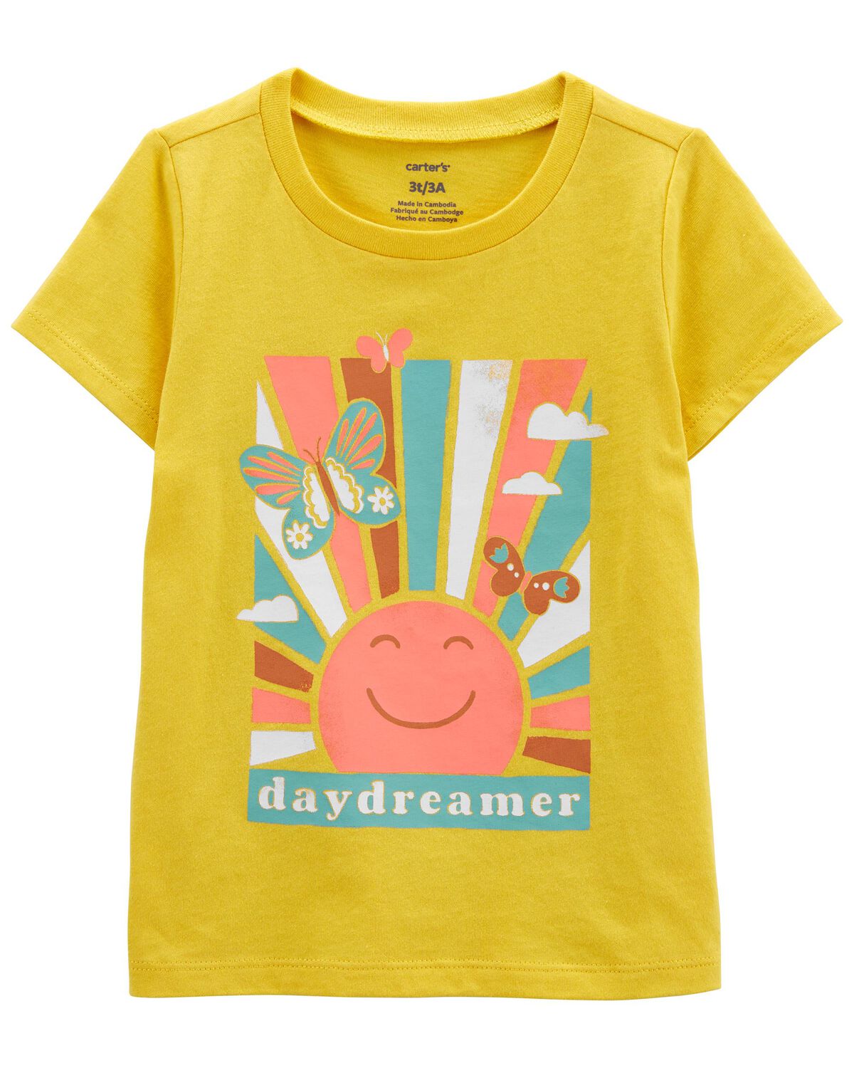 Yellow Toddler Daydreamer Graphic Tee