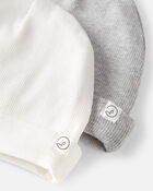 Baby 2-Pack Organic Cotton Rib Caps
, image 2 of 3 slides