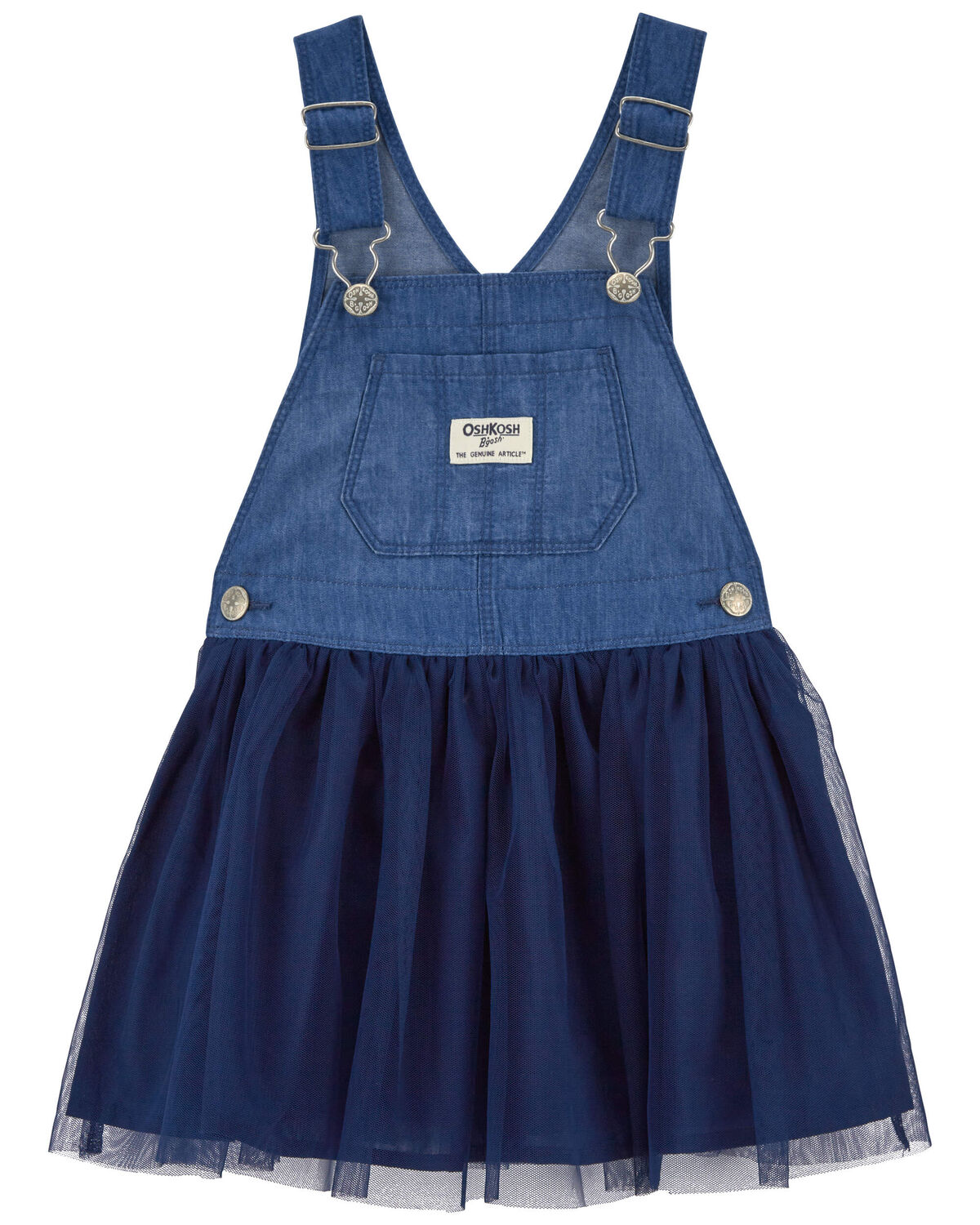 Toddler Tulle and Denim Jumper Dress
