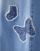 Kid Baggy Butterfly Embroidered Jeans - Breeze Wash, image 3 of 5 slides