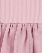 Baby Ribbed Tulle Holiday Dress, image 4 of 5 slides