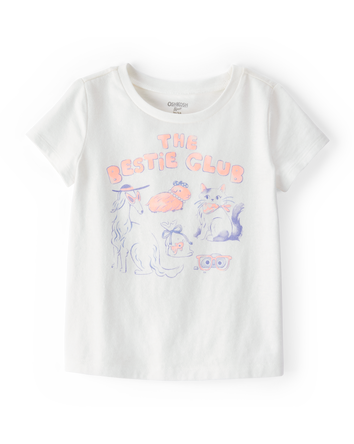Toddler Besties Short-Sleeve Graphic Tee - Ivory, 