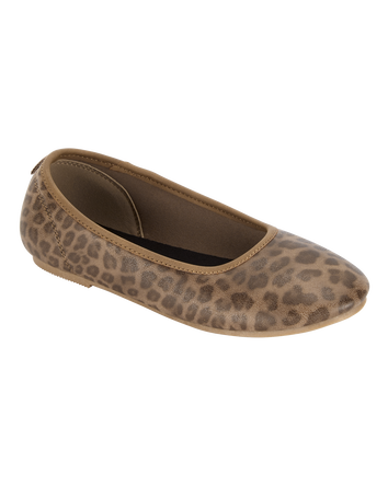 Kid Leopard Ballet Flats, 