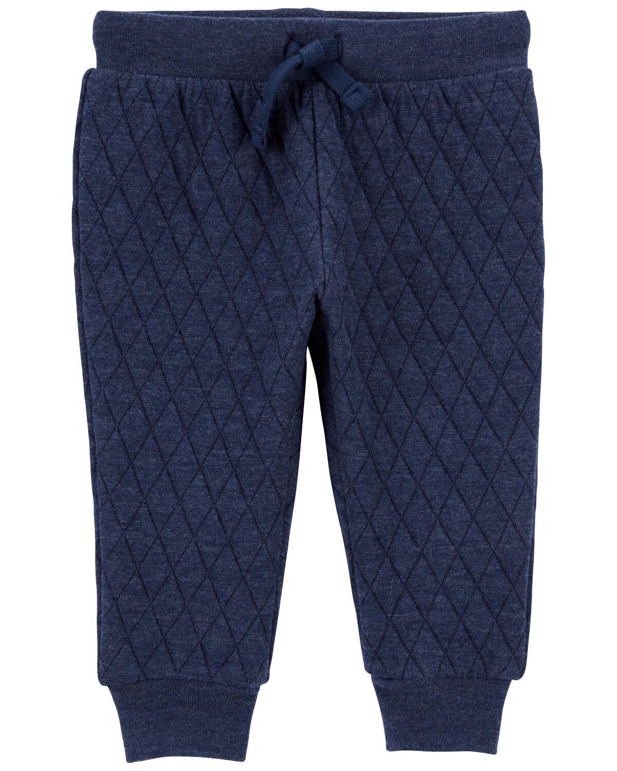 Quilted Jacquard-Knit Jogger Sweatpants for Toddler Boys