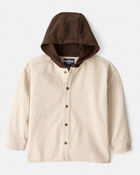 Boys Cotton Long-Sleeve Fashion Jacket - Cream, image 1 of 3 slides