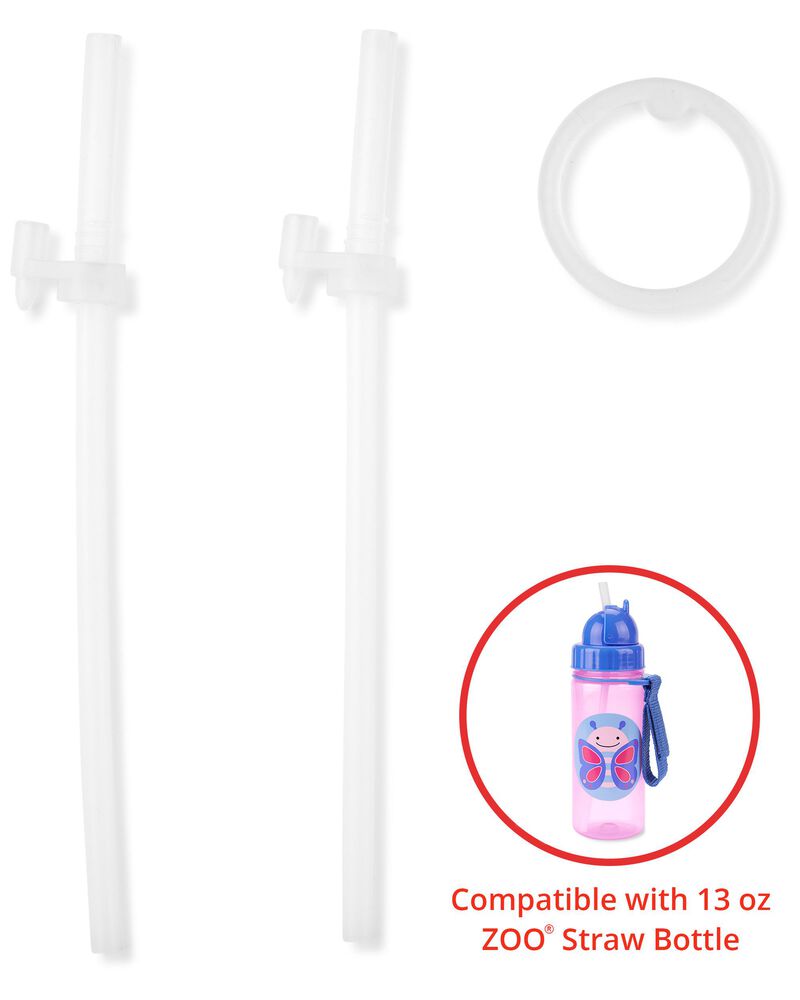 Zoo Straw Bottle (13 oz) Extra Straws - 2-Pack, image 1 of 3 slides