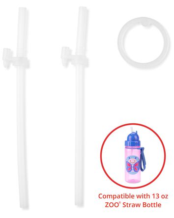 Zoo Straw Bottle (13 oz) Extra Straws - 2-Pack, 