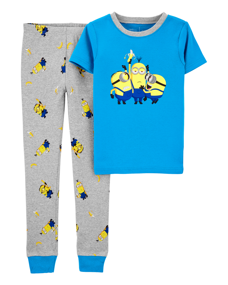 Kid 2-Piece Minions 100% Snug Fit Cotton Pajamas, image 1 of 3 slides