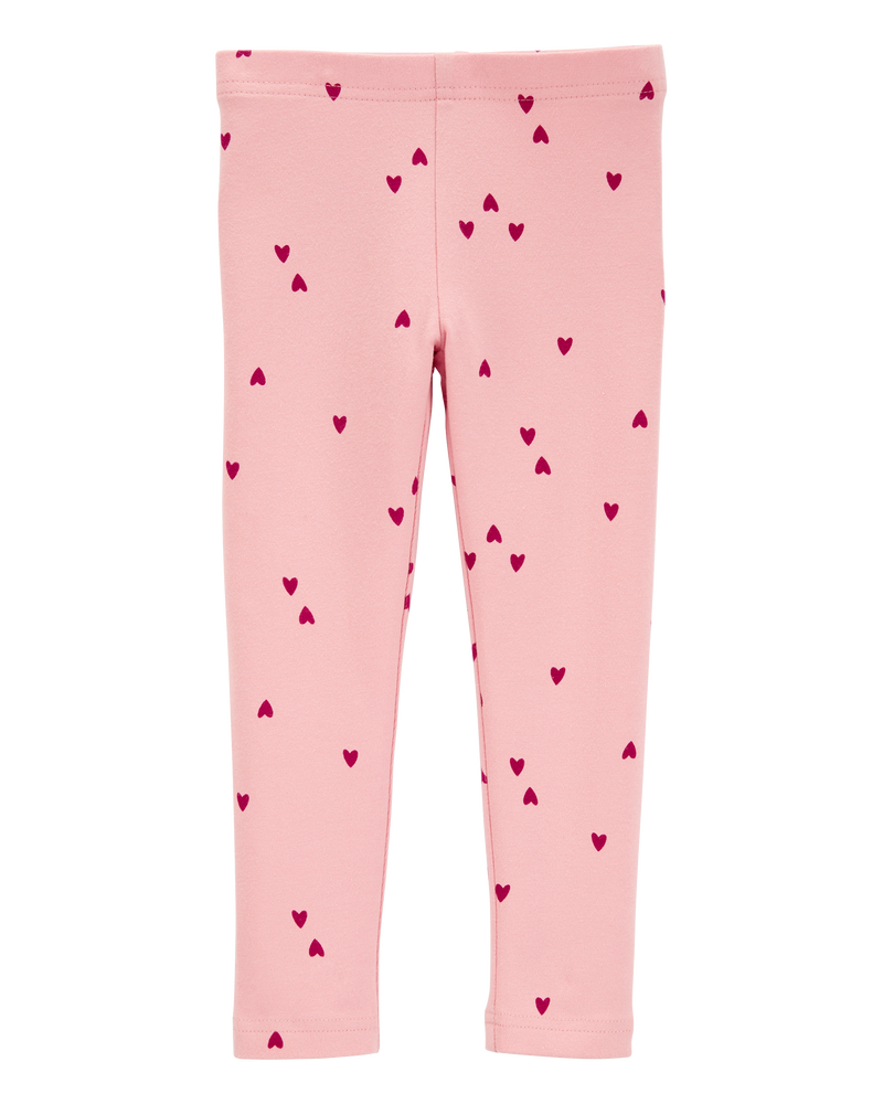 Baby Cotton Heart Stretch Leggings, image 2 of 5 slides