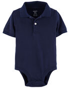 Baby Piqué Polo Bodysuit, image 1 of 3 slides
