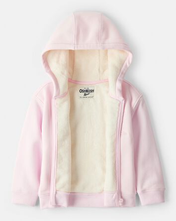 Toddler Girl Hooded Zip-Up Jacket - Pink, 