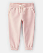 Baby Girl Cotton Joggers - Pink, image 1 of 4 slides
