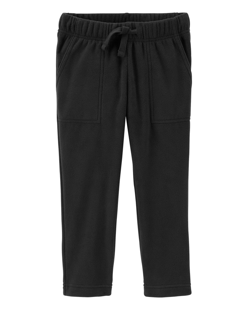 Baby Tapered Leg Microfleece Pull-On Pants, image 1 of 2 slides