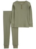 Green - Baby 2-Piece Cotton Blend Pajamas