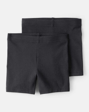 Toddler Girl 2-Pack Tumbling Shorts - Black, 