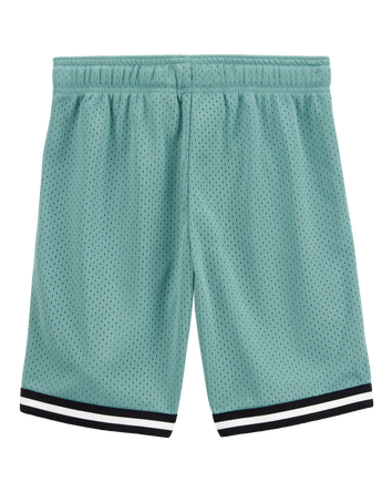 Boys Fan-Favorite Basketball Mesh Short - Teal, 