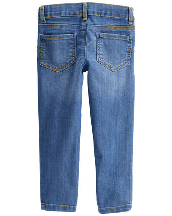 Medium Blue Wash Super Skinny-Leg Jeans, 