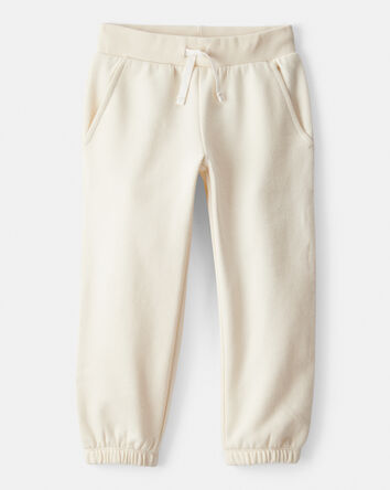 Toddler Girl DayDream Fleece Drawstring Joggers - Cream, 