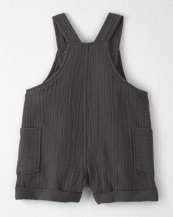 Baby Organic Cotton Gauze Shortalls, 