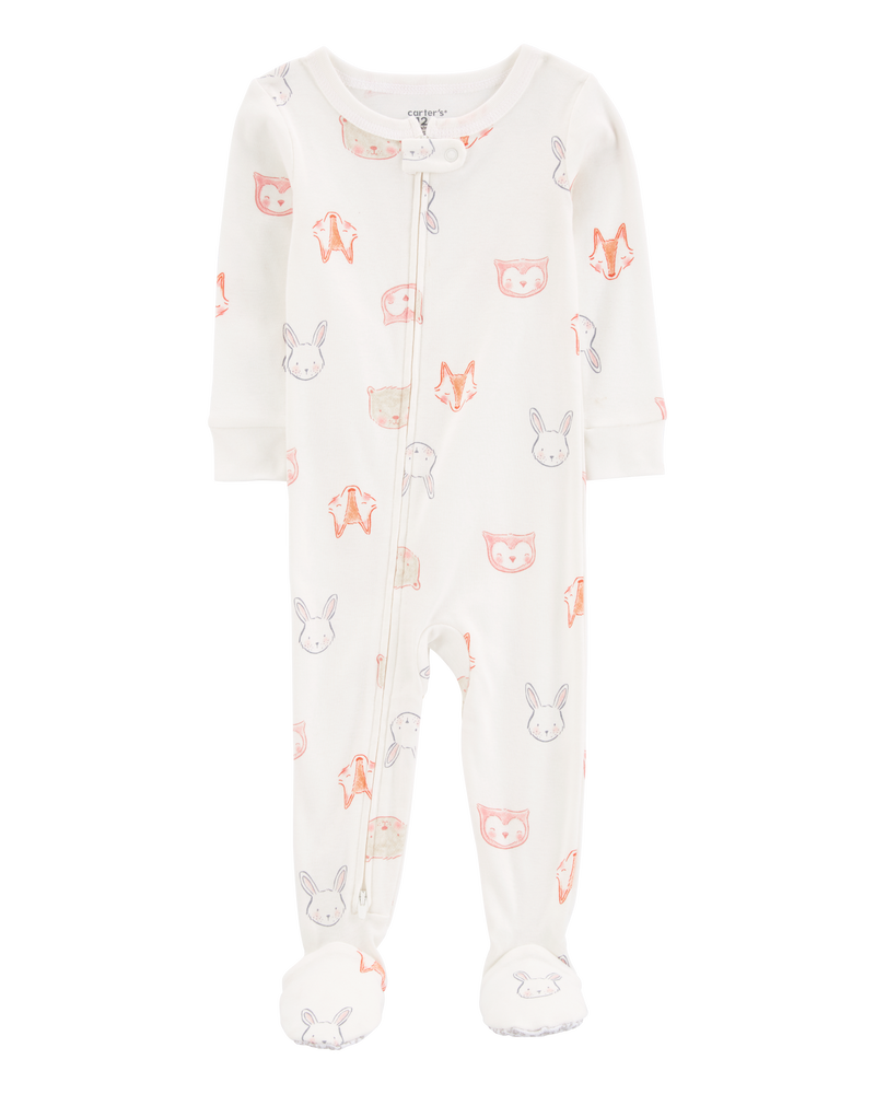 Baby 2-Pack 100% Snug Fit Cotton Footie Pajamas, image 2 of 5 slides