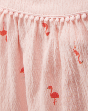 Toddler Flamingo Pom Pom Tank, 