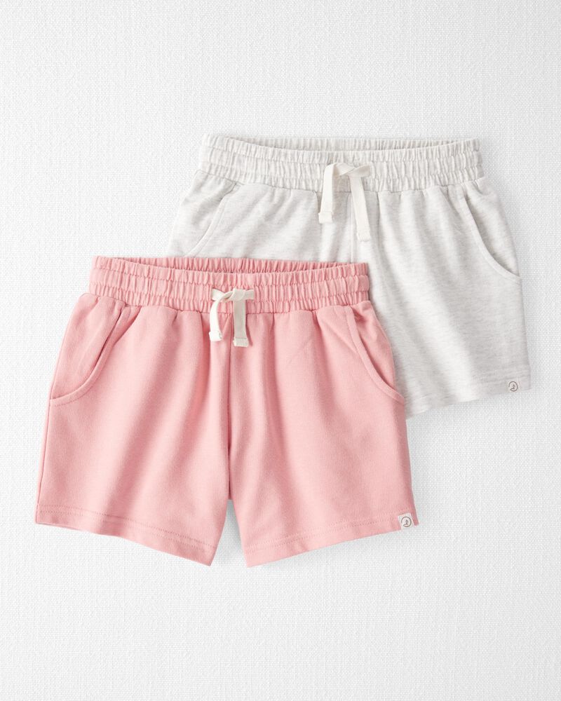 Kid 2-Pack Organic Cotton Shorts, image 1 of 6 slides
