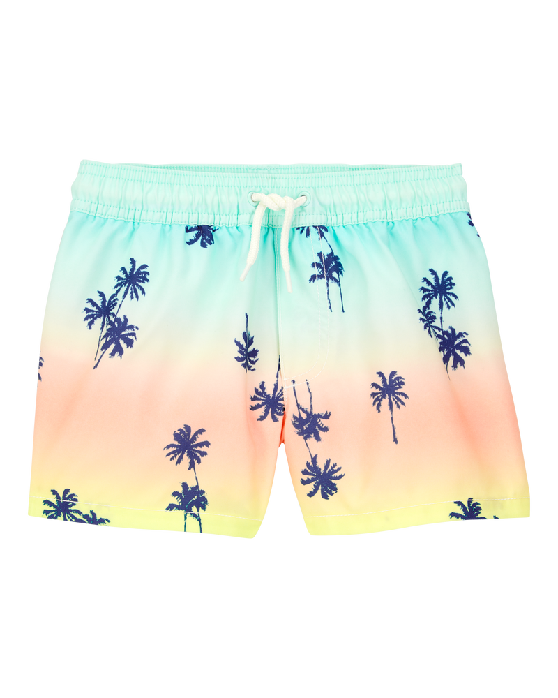 Toddler Boy Palm Tree Swim Trunks, image 1 of 4 slides