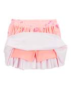 Toddler Floral Active Pull-On Skort - Orange, image 2 of 4 slides