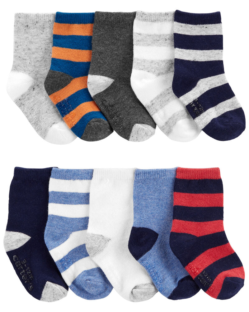 Toddler 10-Pack Socks, image 1 of 2 slides
