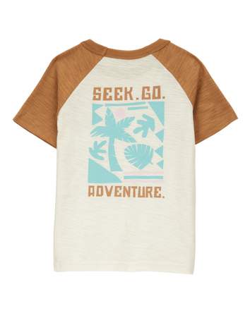 Baby Cotton Short-Sleeve Tee - Brown, 