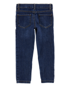Baby Dark Blue Wash Skinny-Leg Jeans, image 3 of 6 slides