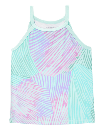Kid Tie-Dye Print Sleeveless Tank - Blue, 
