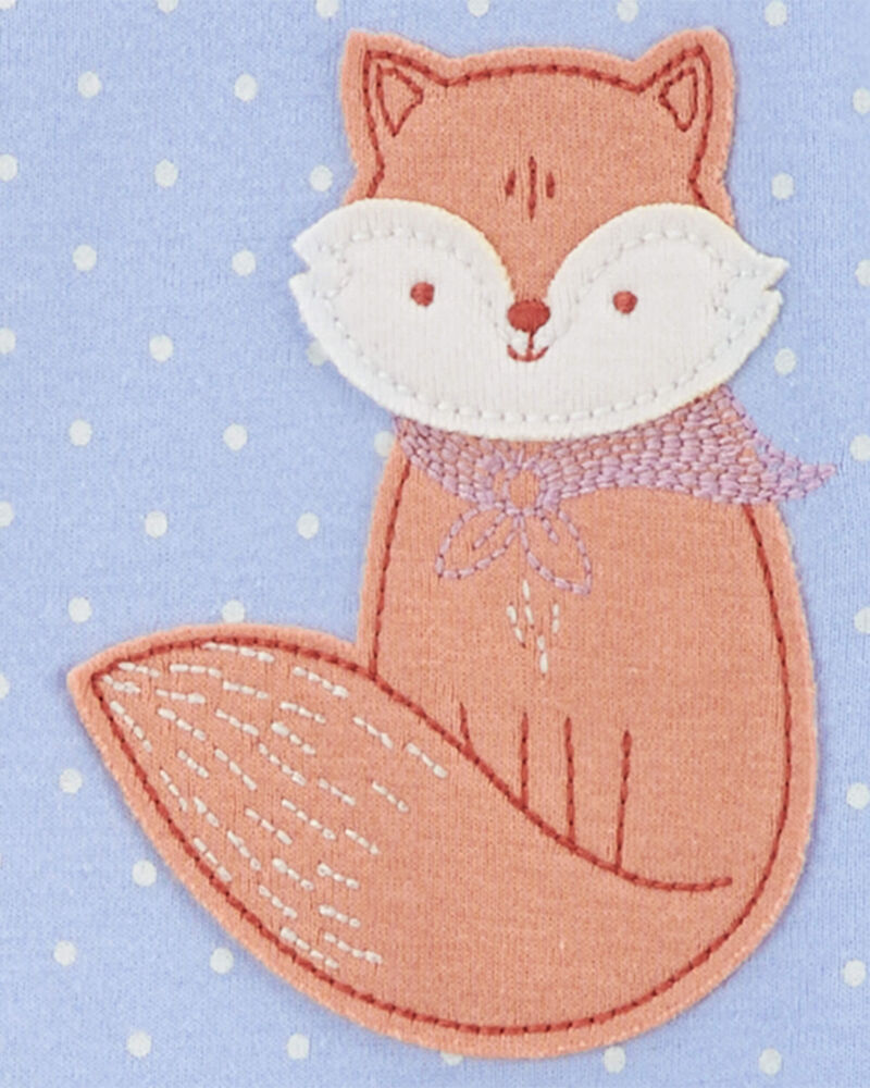 Baby 1-Piece Fox 100% Snug Fit Cotton Footie Pajamas, image 2 of 4 slides