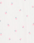 Baby Strawberry Print Pointelle Bodysuit
, image 2 of 2 slides