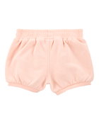 Baby Pull-On French Terry Shorts - Pink, image 2 of 4 slides