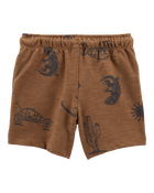 Baby Desert Pull-On Cotton Shorts - Brown, image 2 of 4 slides