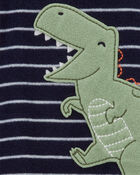 Baby 1-Piece Dinosaur Fleece Footie Pajamas, image 2 of 5 slides