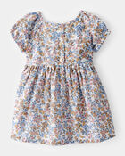 Baby Smocked Floral Print Dress , image 2 of 5 slides