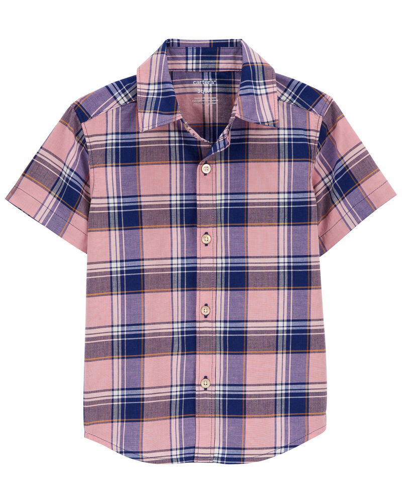 Toddler Plaid Button-Down Shirt, image 1 of 3 slides