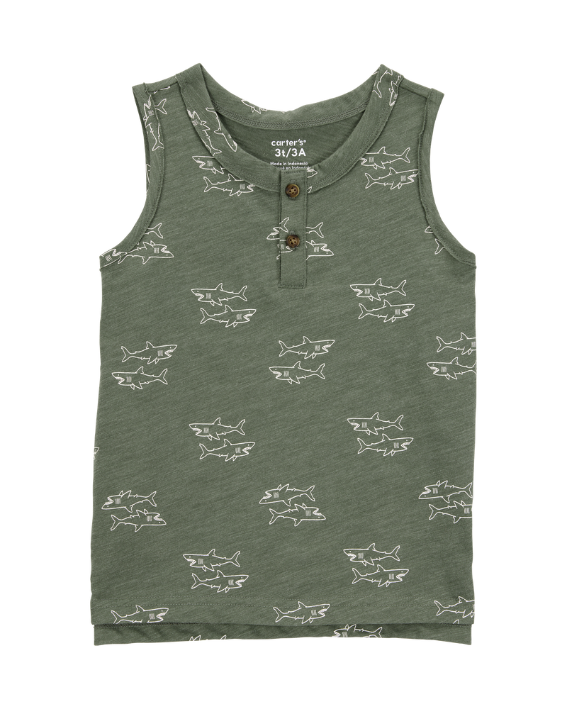 Baby Shark Slub Jersey Sleeveless Tank, image 1 of 3 slides