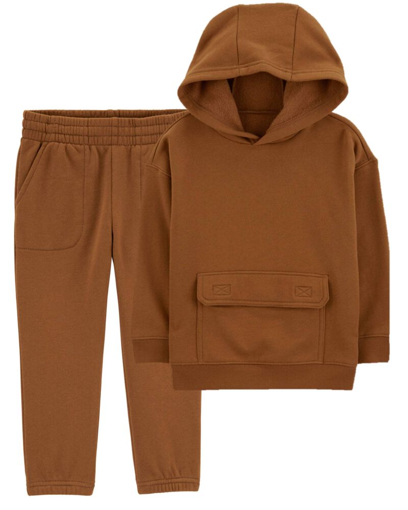 Baby 2-Piece Fleece Hoodie & Pants Set, image 1 of 6 slides