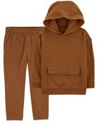 Baby 2-Piece Fleece Hoodie & Pants Set, image 1 of 6 slides