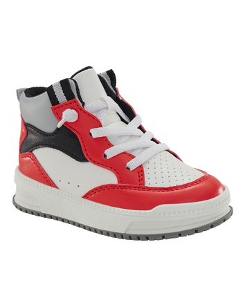 Toddler High-Top Sneakers - Red/White, 