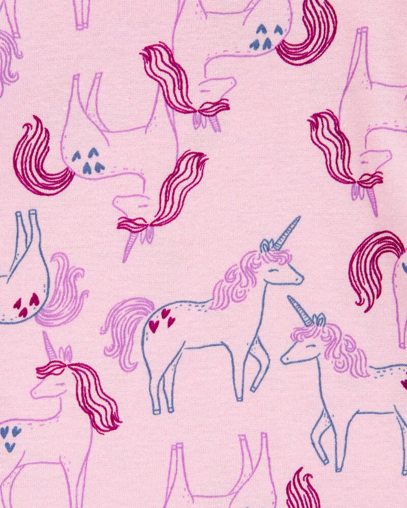 Baby 4-Piece Unicorn 100% Snug Fit Cotton Pajamas, image 3 of 4 slides