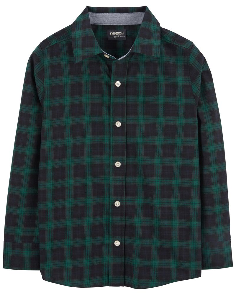 Kid Family Matching: Plaid Soft Twill Button-Front Shirt, image 1 of 4 slides