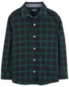 Kid Family Matching: Plaid Soft Twill Button-Front Shirt, image 1 of 4 slides