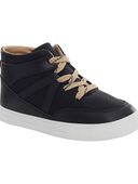 Black - Kid Lace-Up Sneakers