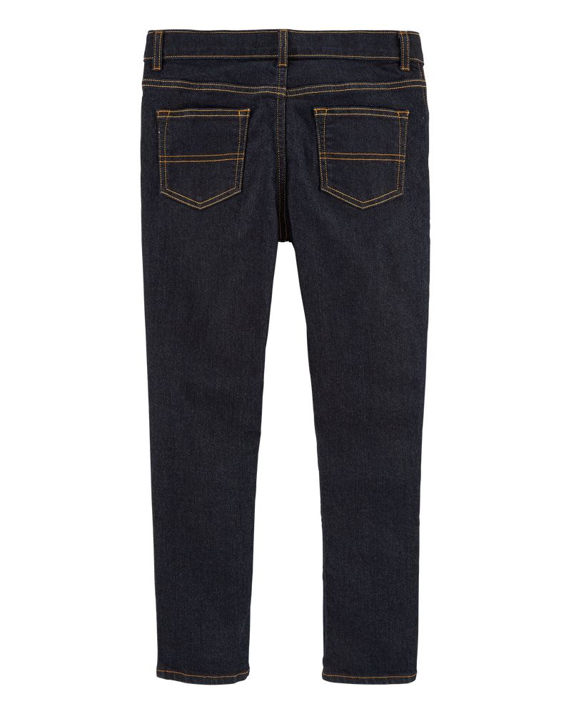 Kid Dark Wash Husky-Fit Skinny-Leg Jeans, image 2 of 5 slides