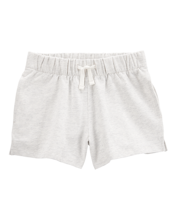 Kid Pull-On French Terry Shorts - Grey, 