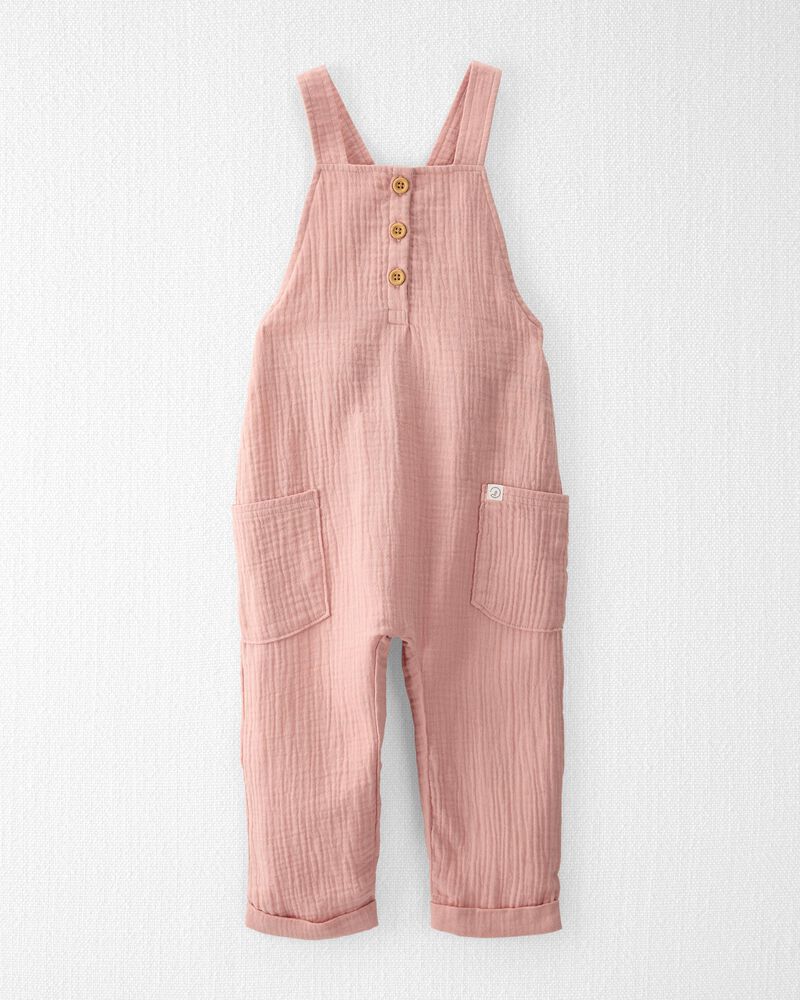 Toddler Organic Cotton Gauze Overalls, image 1 of 7 slides